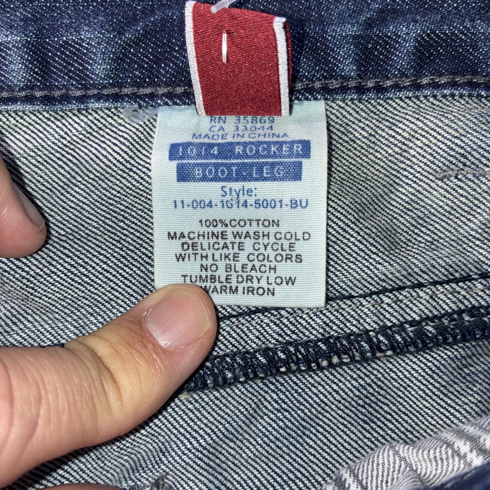 Stetson Rocker Boot Leg Jeans Mens 42x32 Medium Wash Blue Denim 1014 Bootcut - Picture 7 of 13